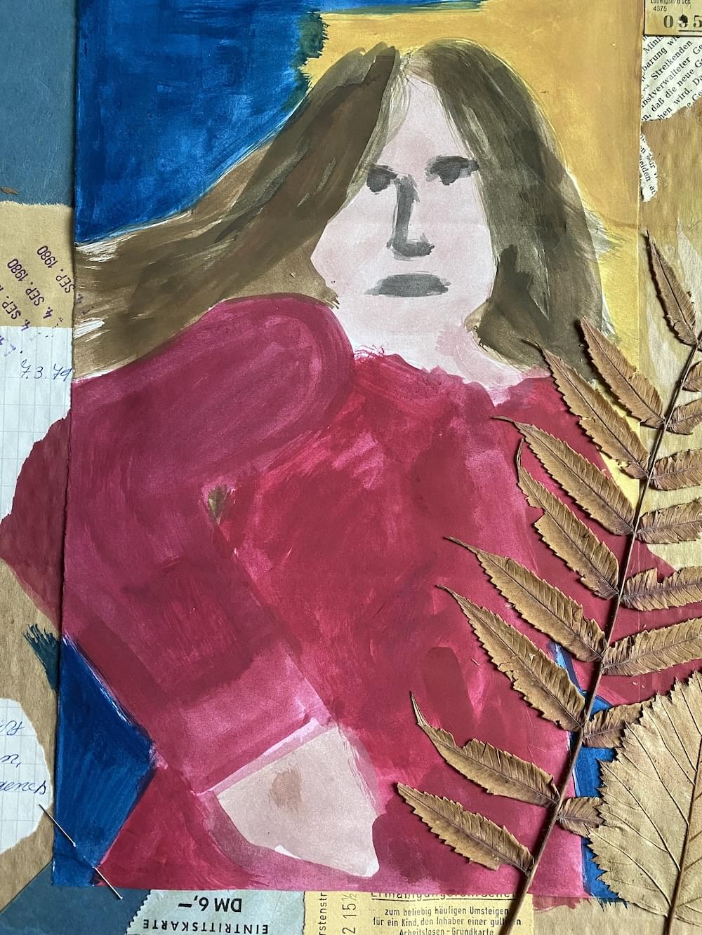Selbstbildnis von Olga Lunow